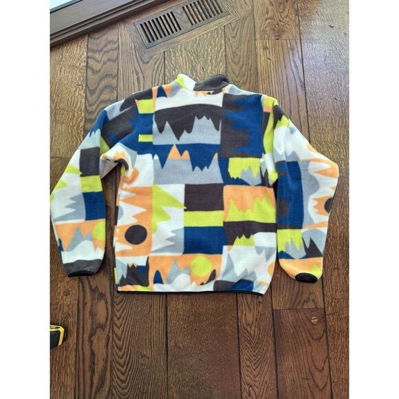 Patagonia Kid's Lightweight Synchilla Snap-T Frontera Endless Blue XL 14 NWT - Picture 2 of 6